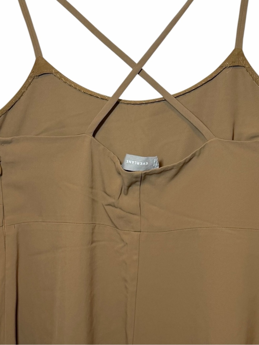Everlane Taupe Slip Midi Dress Size 6 - Picture 5 of 10